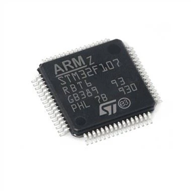 ST STMicroelectronics STM32F107RBT6 LQFP-64 32-bitu mikrokontrollera mikroshēma